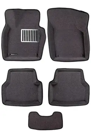 Коврики в салон текстильные Euromat 3D Lux VOLKSWAGEN Tiguan (2008-2015) серые