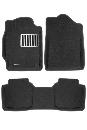 Коврики в салон текстильные Euromat 3D lux TOYOTA Camry VI, VII (2006-2018), черные (3 шт.)