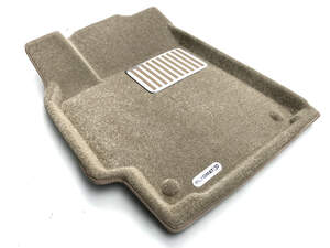 Коврики в салон текстильные Euromat 3D lux TOYOTA Camry VI, VII (2006-2018), бежевые (3 шт.)