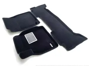 Коврики в салон текстильные Euromat 3D lux TOYOTA Land Cruiser 100 (1998-2007), черные (3 шт.)