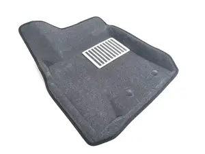 Коврики в салон текстильные Euromat 3D lux TOYOTA Land Cryiser 200 (2007-2012), серые (3 шт.)