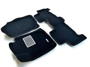 Коврики в салон текстильные Euromat 3D lux TOYOTA Rav 4 (2006-2013)/Rav 4 Long (2006-2013), черные (5 шт.)