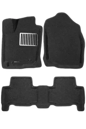 Коврики в салон текстильные Euromat 3D lux TOYOTA Rav 4 (2006-2013)/Rav 4 Long (2006-2013), черные (5 шт.)