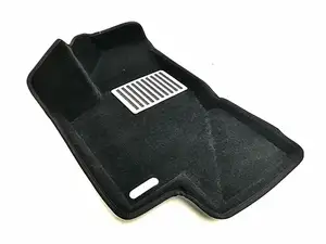 Коврики в салон текстильные Euromat 3D lux Lada Kalina (2004-), черные (5 шт.)
