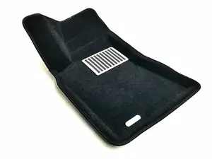 Коврики в салон текстильные Euromat 3D lux VOLKSWAGEN Golf 4 (1998-2004), черные (5 шт.)