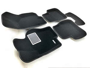 Коврики в салон текстильные Euromat 3D lux VOLKSWAGEN Passat CC (2009-2011), черные (5 шт.)