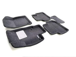 Коврики в салон текстильные Euromat 3D Lux VOLKSWAGEN Tiguan (2017-) (Укороченные) серые