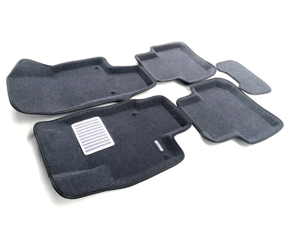 Коврики в салон текстильные Euromat 3D Lux VOLKSWAGEN Tiguan (2017-) (Удлиненные) серые Коврики в салон текстильные Euromat 3D Lux VOLKSWAGEN Tiguan (2017-) (Удлиненные) серые