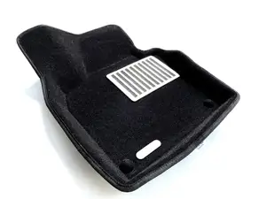 Коврики в салон текстильные Euromat 3D lux VOLKSWAGEN Tiguan 1 (2008-2016), черные (5 шт.)