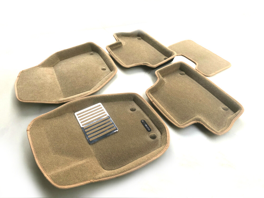 Коврики в салон текстильные Euromat 3D lux VOLVO S 60 (2010-2018), бежевые (5 шт.) Коврики в салон текстильные Euromat 3D lux VOLVO S 60 (2010-2018), бежевые (5 шт.)