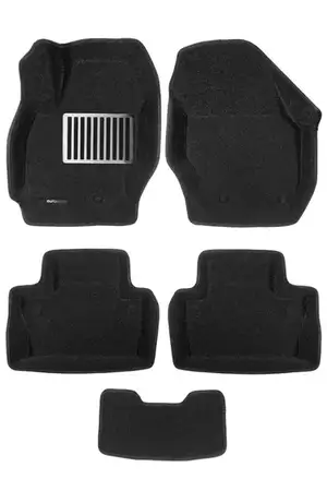 Коврики в салон текстильные Euromat 3D lux VOLVO S 80 (2006-2018), черные (5 шт.)