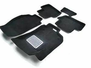 Коврики в салон текстильные Euromat 3D lux OPEL Zafira B (2005-2012), черные (5шт.)