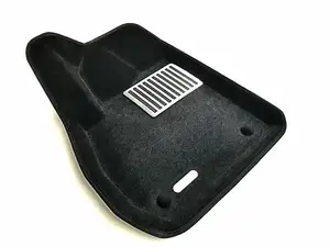 Коврики в салон текстильные Euromat 3D lux OPEL Zafira C (2012-2018), черные (5 шт.)