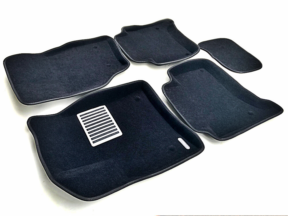 Коврики в салон текстильные Euromat 3D lux VOLKSWAGEN Touareg (2006-2009), черные (5 шт.) Коврики в салон текстильные Euromat 3D lux VOLKSWAGEN Touareg (2006-2009), черные (5 шт.)