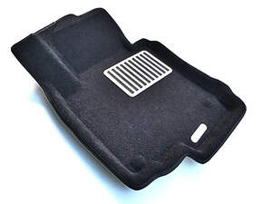 Коврики в салон текстильные Euromat 3D lux Volkswagen Golf Plus (2004-2014), черные (5 шт.)