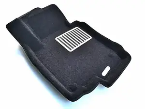 Коврики в салон текстильные Euromat 3D lux Volkswagen Scirocco (2009-2018), черные (5 шт.)