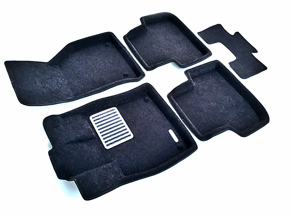Коврики в салон текстильные Euromat 3D lux AUDI A3 (2014-2018), черные (укороченные передние) (5 шт.) Коврики в салон текстильные Euromat 3D lux AUDI A3 (2014-2018), черные (укороченные передние) (5 шт.)