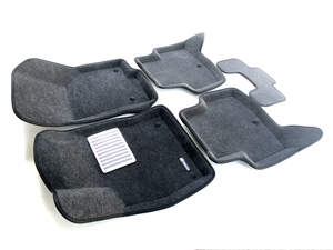 Коврики в салон текстильные Euromat 3D lux AUDI A3 (2014-2018), серые (5 шт.)