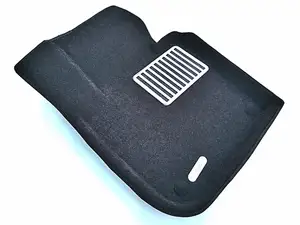 Коврики в салон текстильные Euromat 3D lux SKODA Superb (2009-2015), черные (укороченные передние) (5 шт.)