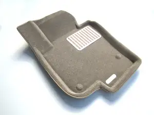 Коврики в салон текстильные Euromat 3D lux SKODA Superb (2009-2015), бежевые (5 шт.)