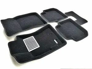 Коврики в салон текстильные Euromat 3D lux SUBARU Forester (2008-2012), черные (5 шт.)