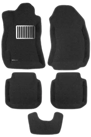 Коврики в салон текстильные Euromat 3D lux SUBARU Outback IV (2010-2015), черные (5 шт.)