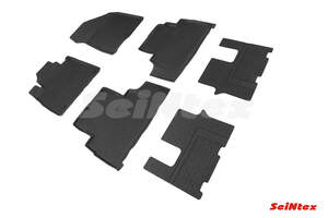 Коврики резиновые с высоким бортом Hyunday SANTA FE IV(2018-н.в.) "Seintex" Коврики резиновые с высоким бортом Hyunday SANTA FE IV(2018-н.в.) "Seintex"