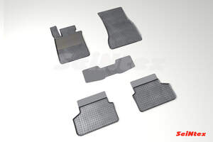 Коврики резиновые с рисунком "Сетка" Audi 5 Ser G-30 (2017-н.в.) "Seintex"