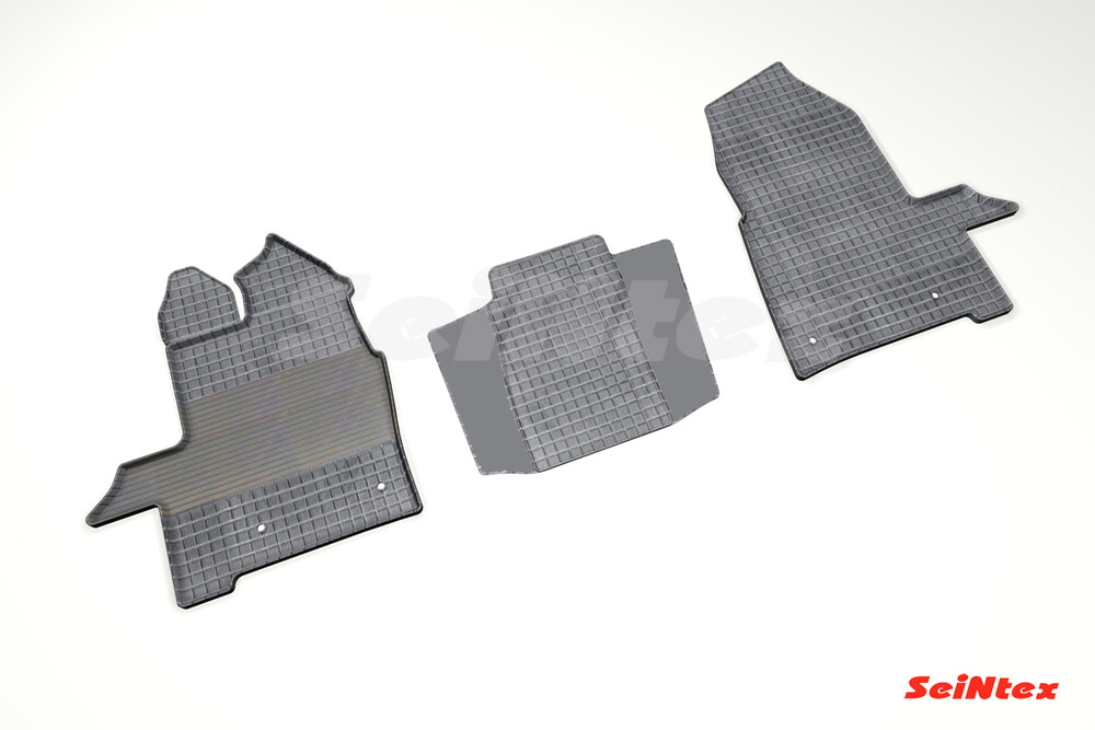 Коврики резиновые с рисунком "Сетка" Ford TRANSIT Custom (1+2)(2017-н.в.) "Seintex" Коврики резиновые с рисунком "Сетка" Ford TRANSIT Custom (1+2)(2017-н.в.) "Seintex"