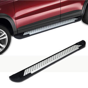 Пороги-подножки ALMOND для FORD RANGER III 2013-2015 (алюминий+пластик) от ERKUL
