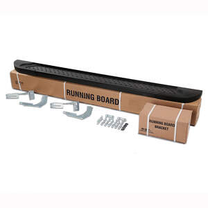 Пороги-подножки ALMOND BLACK для JEEP Grand Cherokee IV WK2 (2011-2022) (алюминий+пластик) от ERKUL