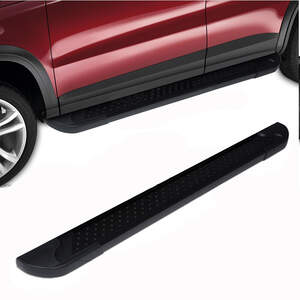 Пороги-подножки ALMOND BLACK для SKODA YETI 2009-2018 (алюминий+пластик) от ERKUL Пороги-подножки ALMOND BLACK для SKODA YETI 2009-2018 (алюминий+пластик) от ERKUL