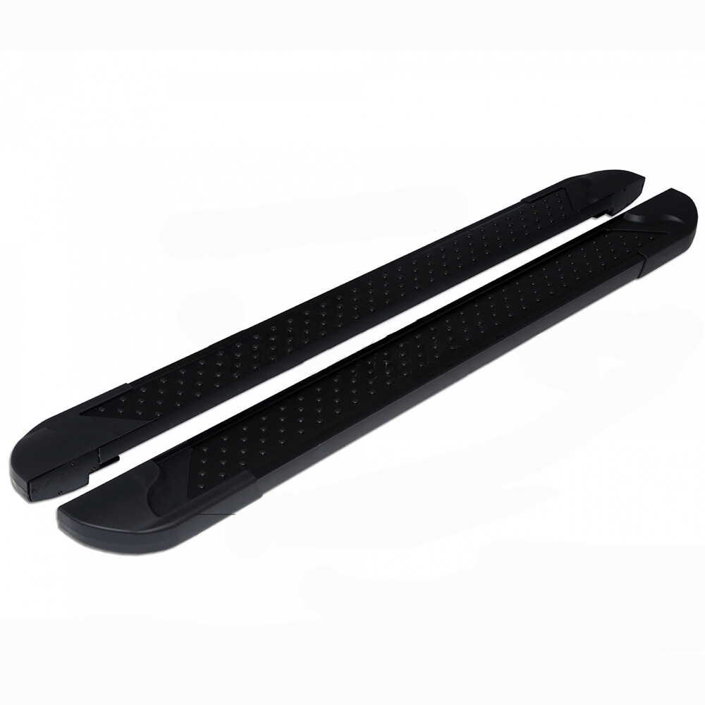 Пороги-подножки ALMOND BLACK для SSYANG YONG KYRON 2005-2018 (алюминий+пластик) от ERKUL Пороги-подножки ALMOND BLACK для SSYANG YONG KYRON 2005-2018 (алюминий+пластик) от ERKUL
