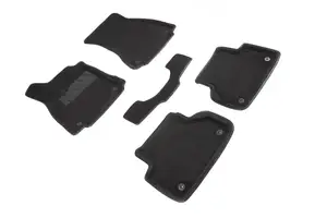 Коврики в салон текстильные SeiNtex 3D AUDI A4 (B9) (2015-н.в) черные