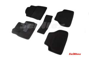 Коврики в салон текстильные SeiNtex 3D BMW X4 F-26 (2014-н.в) черные