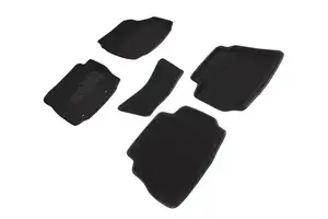 Коврики в салон текстильные SeiNtex 3D FORD MONDEO IV (овальный крепеж) (2007-2010) черные