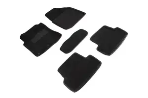 Коврики в салон текстильные SeiNtex 3D NISSAN QASHQAI (2007-2014) черные