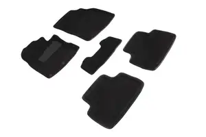 Коврики в салон текстильные SeiNtex 3D NISSAN QASHQAI II (японская) (2014-2016) черные