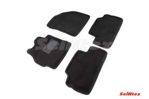 Коврики в салон текстильные SeiNtex 3D TOYOTA COROLLA (300N/MC) (2007-2013) черные