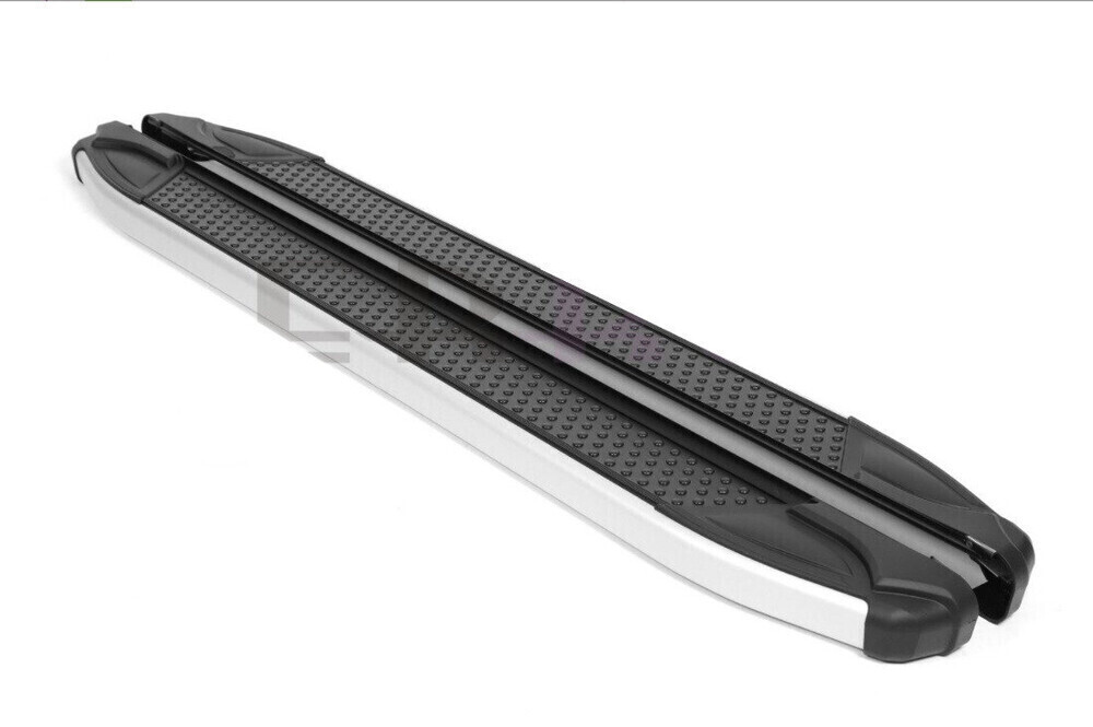 Пороги-подножки MEVSIM V2 BLACK для AUDI Q7 2006-2015 (алюминий+пластик) от ERKUL Пороги-подножки MEVSIM V2 BLACK для AUDI Q7 2006-2015 (алюминий+пластик) от ERKUL