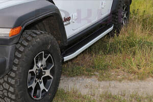 Пороги-подножки MEVSIM V2 BLACK для SSANG YONG ACTYON SPORT 2007-2011 (алюминий+пластик) от ERKUL Пороги-подножки MEVSIM V2 BLACK для SSANG YONG ACTYON SPORT 2007-2011 (алюминий+пластик) от ERKUL