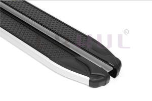 Пороги-подножки MEVSIM V2 BLACK для TOYOTA HILUX 2006-2015 (алюминий+пластик) от ERKUL