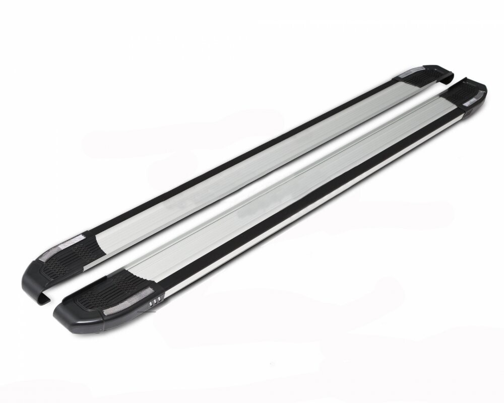 Пороги-подножки RAINBOW для MAZDA BT 50 I 2006-2012 (алюминий+пластик) от ERKUL Пороги-подножки RAINBOW для MAZDA BT 50 I 2006-2012 (алюминий+пластик) от ERKUL