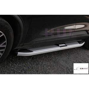 Пороги-подножки MEVSIM для RENAULT DUSTER 2010-2021 (алюминий+пластик) от ERKUL Пороги-подножки MEVSIM для RENAULT DUSTER 2010-2021 (алюминий+пластик) от ERKUL