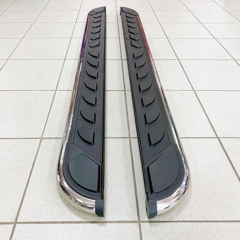 Пороги-подножки MAYDOS V1 (Мэйдос В1) для JEEP Grand Cherokee IV WK2 (2011-2022) (алюминий+пластик) от ERKUL Пороги-подножки MAYDOS V1 (Мэйдос В1) для JEEP Grand Cherokee IV WK2 (2011-2022) (алюминий+пластик) от ERKUL