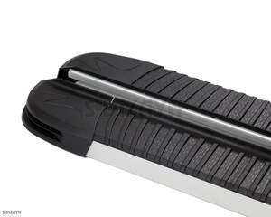 Пороги-подножки MAYA  для MERCEDES ML 163 1997-2006 (алюминий+пластик) от ERKUL