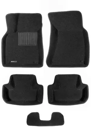 Коврики в салон текстильные Euromat 3D Business AUDI Q5 (2008-2017), черные (5 шт.)