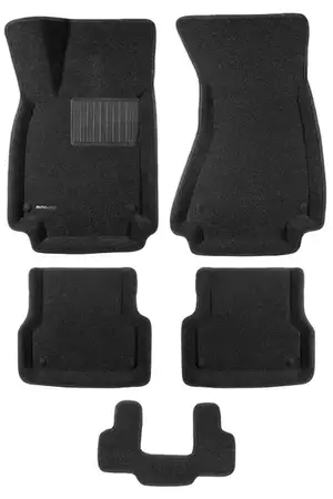Коврики в салон текстильные Euromat 3D Business AUDI A6 (2011-2017), черные (5 шт.)
