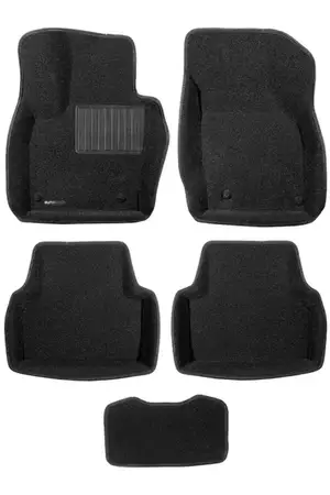 Коврики в салон текстильные Euromat 3D Business AUDI Q3 (2012-2017), черные (5 шт.)