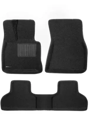 Коврики в салон текстильные Euromat 3D Business BMW X5 (E-70) (2008-2014), черные (3 шт.)